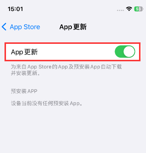 永兴苹果15维修中心如何让iPhone15APP自动更新